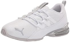 PUMA Women's Riaze Prowl Running Shoes, Mod Swirl White-Silver, 7.5