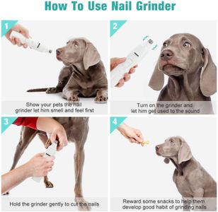 Pet Nail Grinder with LED Light – 2-Speed Electric Trimmer