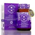 Organic Boswellia Serrata Capsules - Joint Care Supplements | Indian Frankincense Resin | Soil Association Organic Certified UK | 5:1 Extract | 75% Boswellic Acid | 60 Vegan Boswellia Extract Capsules