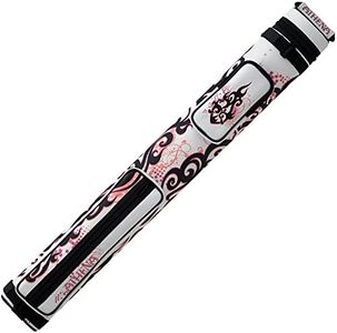 Athena ATHC03 Heartburn 2 Butt 2 Shaft Hard Pool Cue Case - Pink/White