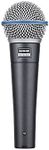 SHURE BETA 58A-J Dynamic Vocal Microphone: Super Cardioid Unidirectional XLR Wired, Professional Specifications, Noise Reduction, High Durability, Songs, Live Recording, Delivery, Recording, Live