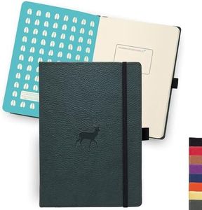 Dingbats A5 Wildlife Ruled Notebook Journal - Premium Vegan Leather Hardcover Executive Journal for Women & Men - Work, Note Taking, Writing & Travel