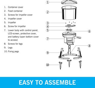 Evolution Aqua EvoFeed Automatic Fish Feeder – Outdoor Battery-Powered Pond Food Dispenser with Timer