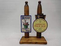 Full sized 2 handle wooden beer pump