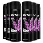 Lynx XL Body Spray 48-Hours High Definition Men's Fragrance Protect from Sweat and Odour with the Unique Scent Masculine Deodorant Spray for Men, 200ml (Excite, Buy 6)