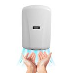 Excel Dryer TA-ABS Automatic, Surface-Mounted, ADA-Compliant Conventional Hand Dryer, Antimicrobial ABS Cover, White, 110-120V 50/60 Hz