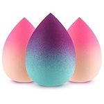 Makeup Sponge Blender DUAIU 3 pcs Gradient Beauty Blender Foundation Sponges Set Concealer Sponge Applicator Sponges…