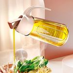 Kimilx Olive Oil Dispenser Bottle 25 Oz Automatic Flip Cap Cooking Leak-Proof Glass Oil Bottle For Kitchen Cooking and Grilling Suitable For Olive Oil Vinegar Soy Sauce