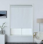 Everyday Celebration Roller Window Blinds & Shades, Cordless Roller Blinds for Windows, Roller Blinds for Indoor Windows, 100% Blackout Window Blinds for Home, 42" W X 64" H, Off White