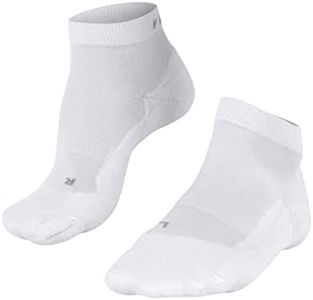 FALKE Mens GO2 Short Golf Socks, Cotton, White (White 2000), US 9-10 (EU 42-43 Ι UK 8-9), 1 Pair