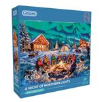 A Night of Northern Lights 1000 Piece Jigsaw Puzzle | Christmas Puzzle | Sustainable Jigsaw Puzzle for Adults | Premium 100% Recycled Board | Great Gift for Adults | Gibsons Games