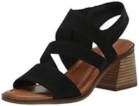 Lucky Brand Women's Rhodette High Heel Sandal Heeled, Black, 8