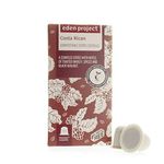 THE EDEN PROJECT Plastic Free Nespresso Compatible Coffee Capsules | Costa Rican | Home Compostable - Biodegradable - Climate Neutral (100)