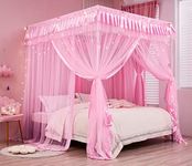 Mengersi 4 Corners Post Canopy Bed 