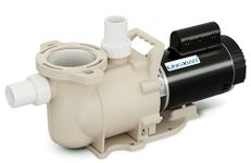 LINGXIAO Pool Pump Inground 1HP, 115/208-230V 6340GPH, in/Above Ground Pool Pump, High Flow, Powerful Self Priming Swimming Pool Pump with Filter Basket, Low Noise, 1.5" & 2" Adapters