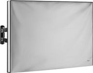 Garnetics Outdoor TV Cover 40", 42", 43" - Universal Weatherproof Protector for Flat Screen TVs - Fits Most TV Mounts and Stands - Grey