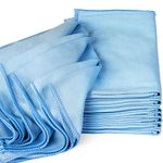 Zflow Microfiber Glass Cleaning Cloths - 8 Pack (16 x 16) - Streak Free - Lint Free - Quickly Clean Windows, Windshields, Mirrors, and Stainless Steel