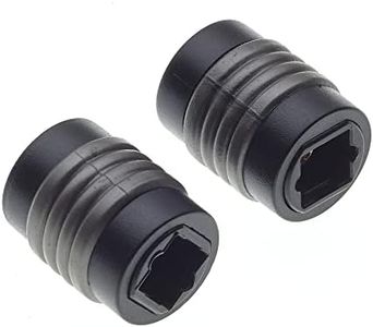 Adaptateur Optique TOS à TOS, Paquet De 2 - Coupleur TOSLINK, Jonction TOSLINK Femelle à Femelle, Adaptateur De Prise pour Les Câbles Audio Optiques