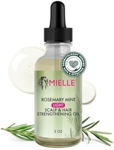 Mielle Organics Rosemary & Mint Light Hair Oil, Split Ends & Dry Scalp Treatment - Infused with Biotin & Essential Oils for Strengthening, Soothing, Moisturizing & Encouraging Longer Hair (2 Oz)