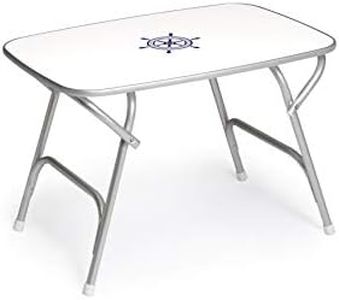 FORMA MARINE Boat Table Folding 120 cm x 75 cm Double Height Positioning 56 cm/73 cm Marine Aluminum Yacht Deck Furniture M600