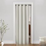 PANELSBURG Curtain Divider for Room Separation,Privacy Sliding Closet Curtains for Pantries,78 Inches Long,Off White/Cream