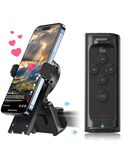 JIMZOO Remote Control for TikTok, Page Turner for Kindle App, Bluetooth Camera Video Recording Remote, Scrolling Remote for TikTok with Magnetic Storage Phone Holder for iOS/Android/iPad/iPhone-Black