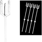 Royal Imports 9" Floral Picks, Flower Sticks, Cardettes Cardholder Forks, for Arrangement Basket, Gift Bouquet, Centerpiece Cake Card, Photo or Table Tags, 100 Pcs