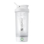 VOLTRX Protein Shaker Bottle, Merger USB C Rechargeable Electric Protein Shake Mixer, Shaker Cups for Protein Shakes and Meal Replacement Shakes, BPA Free, 25oz