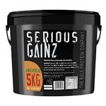 The Bulk Protein Company, SERIOUS GAINZ - Whey Protein Powder - Weight Gain, Mass Gainer - 30g Protein Powders (Gingerbread, 5kg)