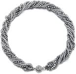 Silver Statement Necklace Multi-Lay