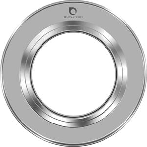 HAPPi STUDIO Steamer Ring Stainless Steel Adapter for 8 to 11inch Bamboo Steamer Baskets (Stainless Steel, Steamer Ring Only)