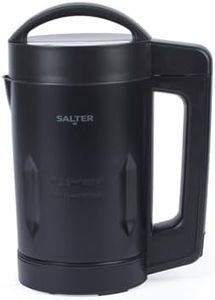 Salter Kuro Digital Soup Maker - 1.6L, Smoother Blender, 5 Settings (Smooth, Chunky, Keep Warm, Blend, Clean), Overspill Protection, Black, 900W, Stainless Steel, Compact, Hot & Cold, Batch Cooking