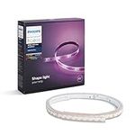 Philips Hue 800276 White and Color Ambiance LightStrip Plus Dimmable LED Smart Light (Requires Hue Hub, Works with Alexa, HomeKit & Google Assistant), 80 inch