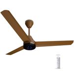 Colorbot Stella 1200 mm BLDC Ceiling Fans with Remote Control | BEE 5 Star Rated | High Speed | Power Saver | 100% Copper Winding | Reverse Mode | 2+2 Year Warranty (Caramel Brown)