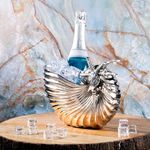 GIBOX Seashell Wine Cooler | Wine Chillers for Bottles | Wine Coolers for Home Bar | Party Buckets for Drinks | Wine Bucket for Hotel and Bar