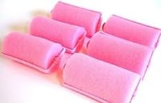 2 Pack (each contains 6 rollers) Soft PINK Foam Hair Styling Rollers SPONGE Curlers LARGE 1 (you are getting total of 12 rollers) by Le Salon