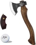 The Crafter - Carving Axe with Sheath- Camping Hatchet - Forged Steel Axe with Leather Sheath - Survival Axe for Wood Splitting and Chopping - Bushcraft Hatchet - Perfect for Outdoor Adventures