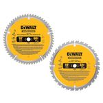 DEWALT 10-Inch Miter / Table Saw Blades, 60-Tooth Crosscutting & 32-Tooth General Purpose, Combo Pack (DW3106P5)