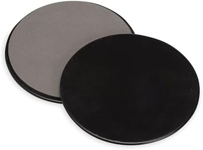 Core Sliding Discs - Dual Sided Workout Sliders for Carpet & Hardwood Floor - Home Ab Pads Exercise Equipment Fitness Sliders for Women and Men (black)