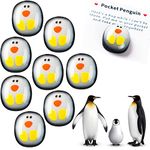 8 Pcs A Little Pocket Penguin Hug, Mini Cute Penguin Pocket Hug Penguin Animal Decoration Stress Relief Toy Special Encourage Birthday Wedding Little Penguin Valentines Party Penguin Gifts Decoration