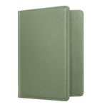 Fintie Passport Holder, Slim Travel Wallet RFID Blocking Card Case Cover Passport Cover Protector Travel Essentials with Credit Card Slots for Women/Men (Sage Green)