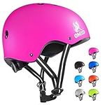 OMID Kids/Adult (5 and Older) Bike Helmet Adjustable CPSC Certified Skateboard Helmet with Removable Liner