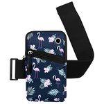 HAWEE Cell Phone Armbands Pouch for Women Running Bag Compatible with Cellphone 6.28 Inches Full-Screen, Flamingo