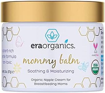 Era Organics Soothing Nipple Butter Breastfeeding Cream - USDA Organic Baby Friendly Balm to Calm and Moisturize Chapped, Sensitive Skin