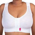 LIPOELASTIC PI Extra - Post-Surgery Bra for Women | Mastectomy Bra | Front Fastening Post-Surgery Bra for Optimum Recovery White