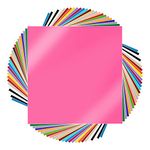 Prime Vinyl 25 Pack Permanent Vinyl Sheets, Self Adhesive Vinyl for Cricut, 12 x 12 inch, 25 Sheets Vinyl for Home Decor, Logo, Banners, Window Graphics, Cutting Machine