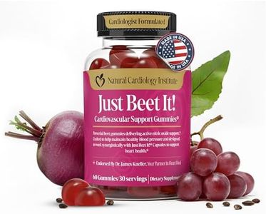 Just Beet It! Beet Root Gummies - Blood Pressure & Circulation Support Beet Gummies - Nitric Oxide Booster with CoQ10 & Grape Seed Extract - Heart Health & Energy for Men & Women - 60 Beet Chews