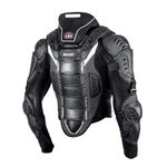 Motorcycle Body Armor Safety Protective Spine Protector Guard Motorbike Body Armour Safety Jacket With neck brace,M