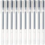 Muji Gel Ink Ballpoint Pen Cap Type 10-Pieces Set, 0.5 mm Nib Size, Black