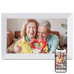 WiFi Digital Photo Frame, 10.1 Inch Frameo Digital Frame, 1280 * 800IPS Touch Screen Digital Picture Frame, 16GB Memory, Auto-Rotate, Share Pictures & Videos, Birthday Gifts for Women, Wedding Gifts